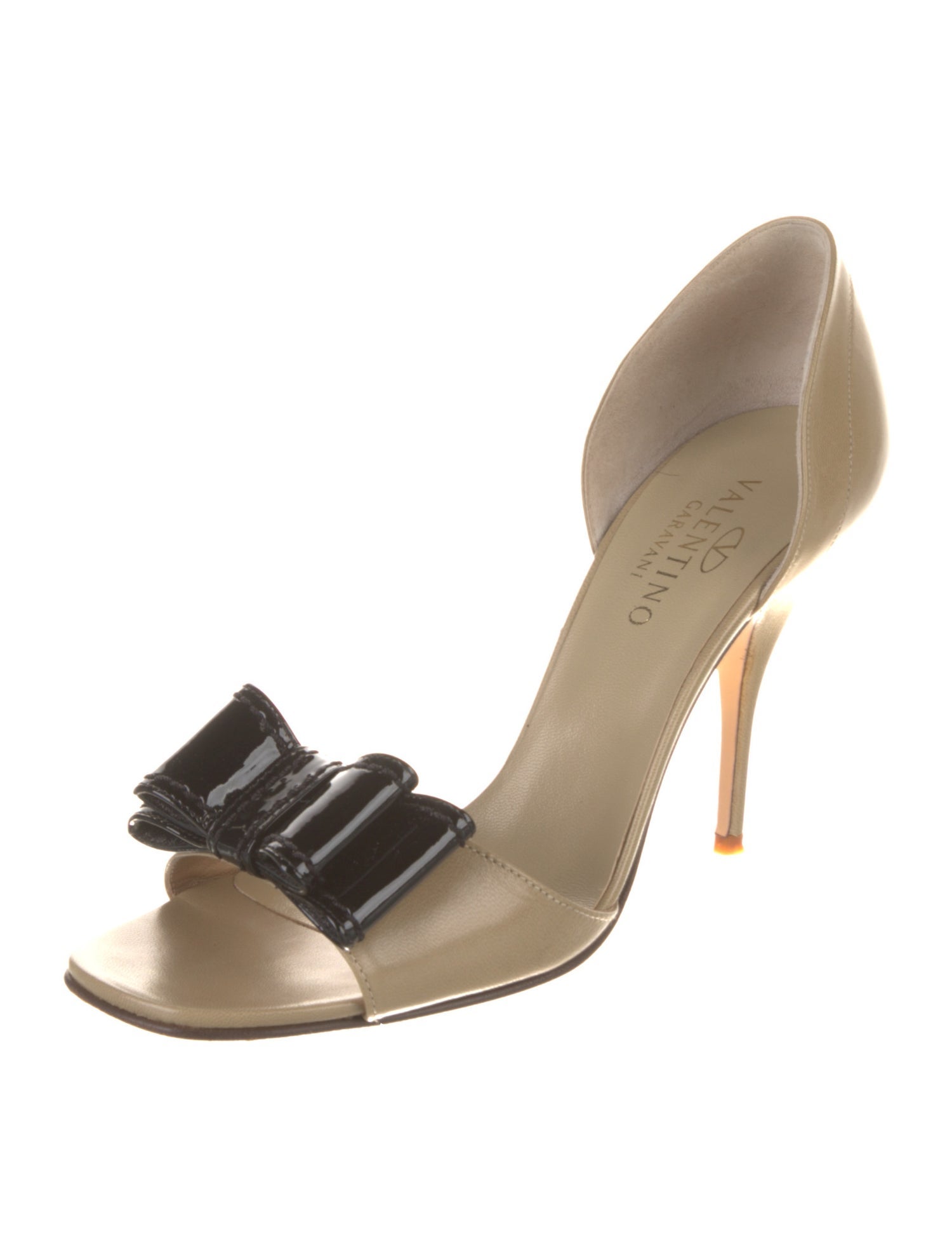 Valentino Leather Bow Accents Sandals